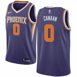 Womens Nike Phoenix Suns 0 Isaiah Canaan Swingman Purple NBA Jersey Icon Edition 