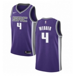 Youth Nike Sacramento Kings 4 Chris Webber Swingman Purple Road NBA Jersey Icon Edition