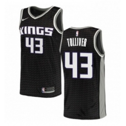 Youth Nike Sacramento Kings 43 Anthony Tolliver Authentic Black NBA Jersey Statement Edition