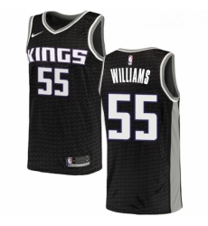 Youth Nike Sacramento Kings 55 Jason Williams Swingman Black NBA Jersey Statement Edition 