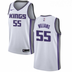 Youth Nike Sacramento Kings 55 Jason Williams Swingman White NBA Jersey Association Edition 