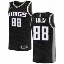 Youth Nike Sacramento Kings 88 Nemanja Bjelica Swingman Black NBA Jersey Statement Edition 