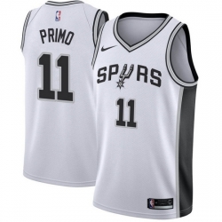 Men San Antonio Spurs 11 Joshua Primo White Association Edition Stitched Jersey