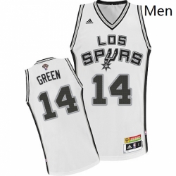 Mens Adidas San Antonio Spurs 14 Danny Green Swingman White Latin Nights NBA Jersey