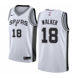 Womens Nike San Antonio Spurs 18 Lonnie Walker Swingman White NBA Jersey Association Edition 