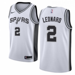 Youth Nike San Antonio Spurs 2 Kawhi Leonard Swingman White Home NBA Jersey Association Edition