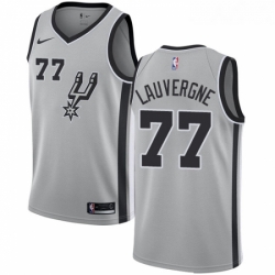 Youth Nike San Antonio Spurs 77 Joffrey Lauvergne Swingman Silver Alternate NBA Jersey Statement Edition 