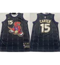 Men Toronto Raptors 15 Vince Carter Black Stitched Basketball Jersey