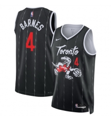 Men Toronto Raptors 4 Scottie Barnes Black 2025 26 City Edition Stitched Basketball Jersey Men Toronto Raptors 4 Scottie Barnes Black 2025 26 City Edition Stitched Basketball Jersey