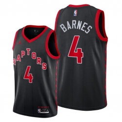 Men Toronto Raptors 4 Scottie Barnes Black Jersey