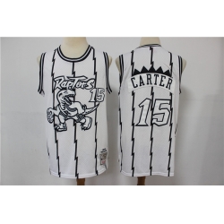 Men Toronto Raptors Vince Carter 15 White Michell Ness Jersey