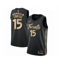 Raptors 15 Vince Carter Black Basketball Swingman City Edition 2019 20 Jersey