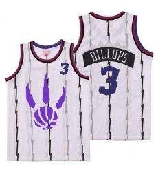 Raptors 3 Chauncey Billups White Logo Retro Jersey 4