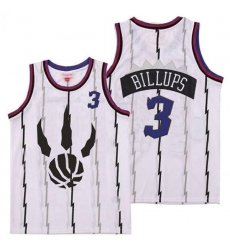 Raptors 3 Chauncey Billups White Throwback Jersey