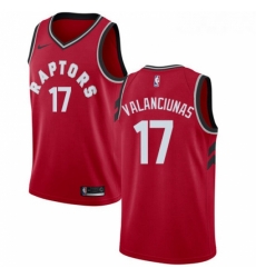 Youth Nike Toronto Raptors 17 Jonas Valanciunas Swingman Red Road NBA Jersey Icon Edition