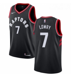 Youth Nike Toronto Raptors 7 Kyle Lowry Authentic Black Alternate NBA Jersey Statement Edition