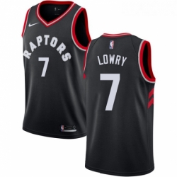 Youth Nike Toronto Raptors 7 Kyle Lowry Swingman Black Alternate NBA Jersey Statement Edition