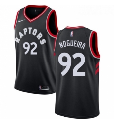 Youth Nike Toronto Raptors 92 Lucas Nogueira Swingman Black Alternate NBA Jersey Statement Edition