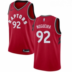 Youth Nike Toronto Raptors 92 Lucas Nogueira Swingman Red Road NBA Jersey Icon Edition