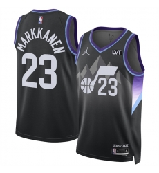 Men Utah Jazz 23 Lauri Markkanen Purple 2024 25 Statement Edition Stitched Basketball Jersey