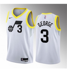 Men Utah Jazz 3 Keyonte George White 2023 Draft Association Edition Stitched Basketball Jersey