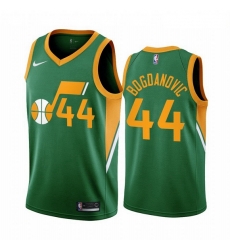 Men Utah Jazz 44 Bojan Bogdanovic Green NBA Swingman 2020 21 Earned Edition Jersey