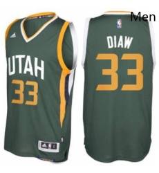 Mens Utah Jazz 33 Boris Diaw adidas Green New Swingman Alternate Jersey 