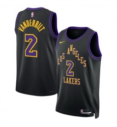 Men Los Angeles Lakers 2 Jarred Vanderbilt Black 2025 26 City Edition Stitched Basketball Jersey Men Los Angeles Lakers 2 Jarred Vanderbilt Black 2025 26 City Edition Stitched Basketball Jersey