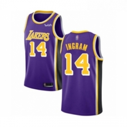 Womens Los Angeles Lakers 14 Brandon Ingram Authentic Purple Basketball Jerseys Icon Edition