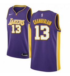 Womens Nike Los Angeles Lakers 13 Wilt Chamberlain Authentic Purple NBA Jersey Icon Edition