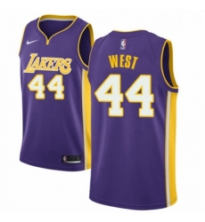 Womens Nike Los Angeles Lakers 44 Jerry West Authentic Purple NBA Jersey Icon Edition