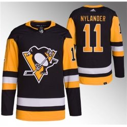 Men Pittsburgh Penguins 11 Alex Nylander Black Stitched Jersey