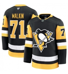 Men Pittsburgh Penguins Active Player Custom Black 2024 25 Home Stitched Hockey Jersey