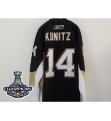 Penguins #14 Chris Kunitz Black 2017 Stanley Cup Finals Champions Stitched NHL Jersey