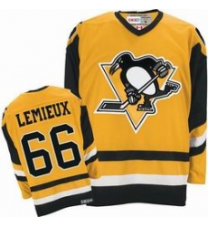 RBK Mario Lemieux #66 Pittsburgh Penguins Hockey Jersey