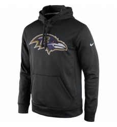 NFL Mens Baltimore Ravens Nike Black Practice Performance Pullover Hoodie