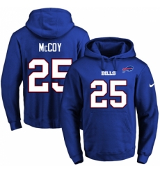 NFL Mens Nike Buffalo Bills 25 LeSean McCoy Royal Blue Name Number Pullover Hoodie