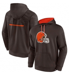 Men Cleveland Browns Brown Defender Evo Pullover Hoodie