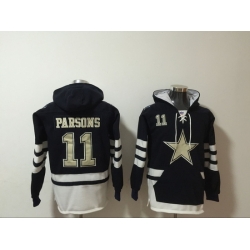 NFL Men Dallas Cowboys 11 Micah Parsons Stitched Hoodie