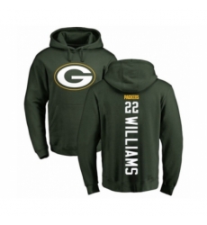 Football Green Bay Packers 22 Dexter Williams Green Backer Hoodie