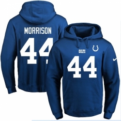 NFL Mens Nike Indianapolis Colts 44 Antonio Morrison Royal Blue Name Number Pullover Hoodie