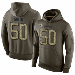 NFL Nike Jacksonville Jaguars 50 Telvin Smith Green Salute To Service Mens Pullover Hoodie