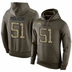 NFL Nike Jacksonville Jaguars 51 Paul Posluszny Green Salute To Service Mens Pullover Hoodie