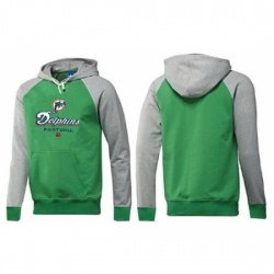 NFL Mens Nike Miami Dolphins Critical Victory Pullover Hoodie GreenGrey