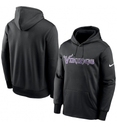 Men Minnesota Vikings Nike Fan Gear Wordmark Performance Pullover Hoodie Black