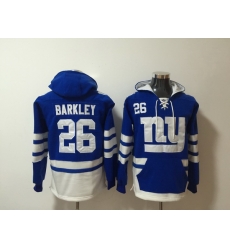 Men Nike New York Giants  Saquon Barkley 26 NFL Winter Thick Hoodie