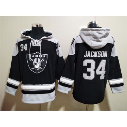 Los Angeles Raiders Sitched Pullover Hoodie #34 DeSean Jackson