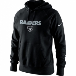 NFL Mens Oakland Raiders Nike Black Lockup Pullover Hoodie