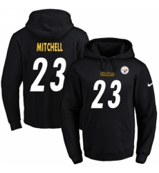 NFL Mens Nike Pittsburgh Steelers 23 Mike Mitchell Black Name Number Pullover Hoodie