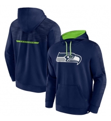 Men Seattle Seahawks Navy Defender Evo Pullover Hoodie